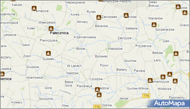 mapa Bolowiec, Bolowiec na mapie Targeo