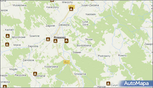 mapa Bordziłówka, Bordziłówka na mapie Targeo