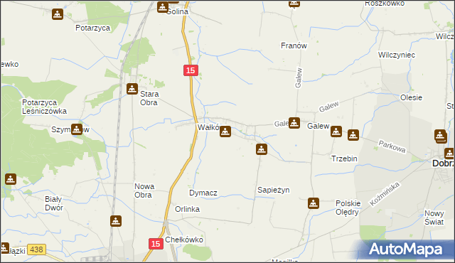 mapa Borzęcice, Borzęcice na mapie Targeo