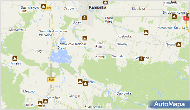 mapa Bratnik, Bratnik na mapie Targeo
