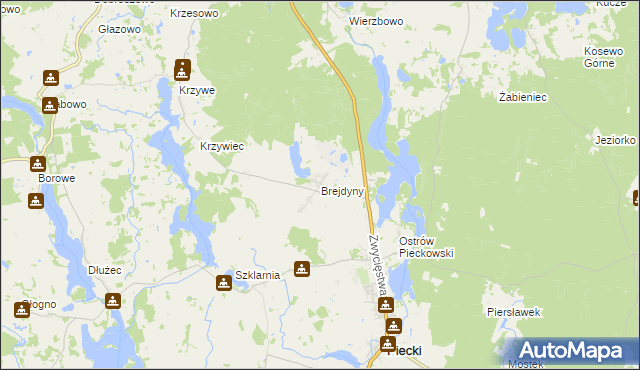 mapa Brejdyny, Brejdyny na mapie Targeo