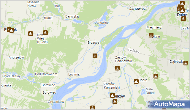 mapa Brześce-Kolonia, Brześce-Kolonia na mapie Targeo