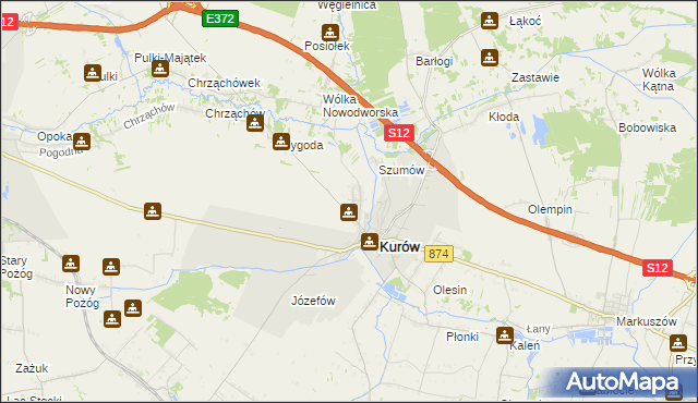 mapa Brzozowa Gać, Brzozowa Gać na mapie Targeo
