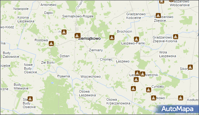 mapa Chomęc, Chomęc na mapie Targeo