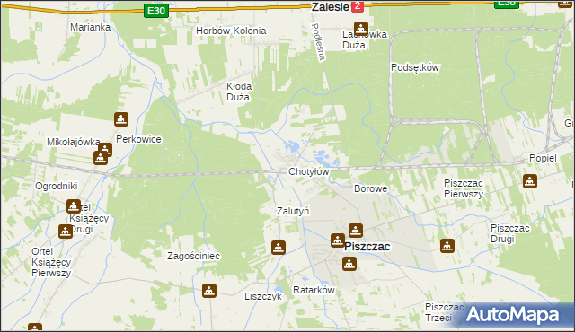 mapa Chotyłów, Chotyłów na mapie Targeo