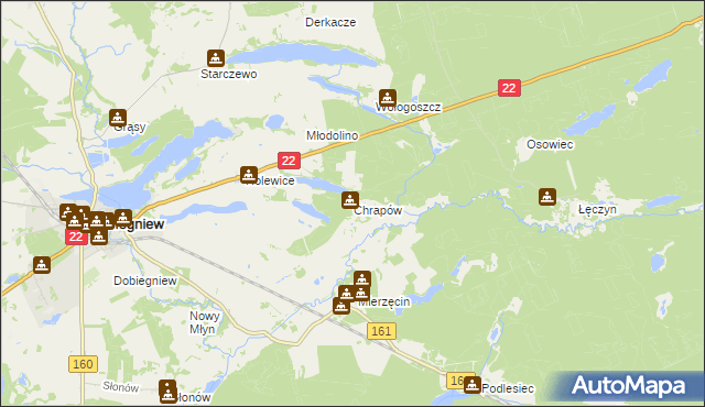 mapa Chrapów, Chrapów na mapie Targeo