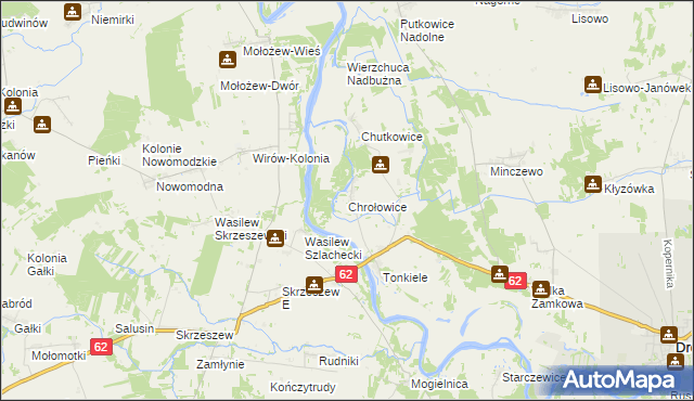mapa Chrołowice, Chrołowice na mapie Targeo