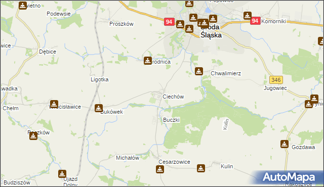 mapa Ciechów, Ciechów na mapie Targeo