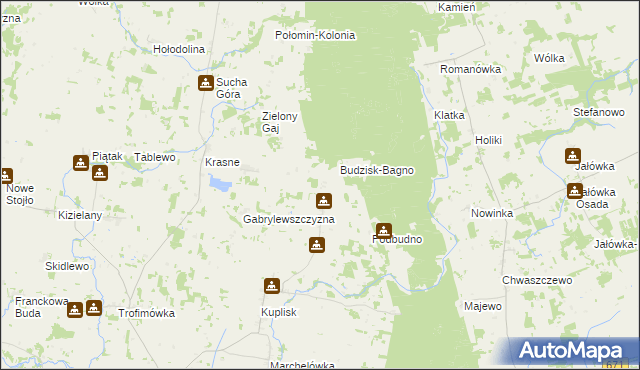 mapa Cieśnisk Mały, Cieśnisk Mały na mapie Targeo