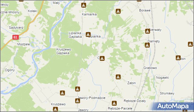 mapa Cisk, Cisk na mapie Targeo
