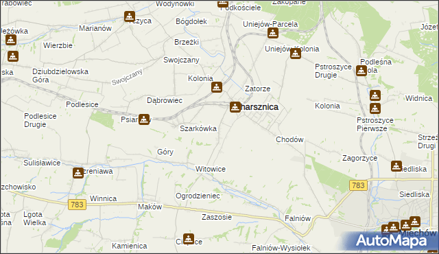 mapa Ciszowice, Ciszowice na mapie Targeo