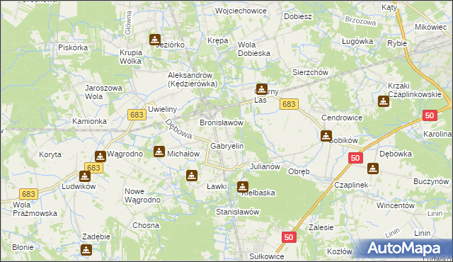 mapa Czachówek, Czachówek na mapie Targeo