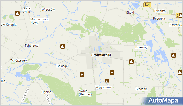 mapa Czemierniki, Czemierniki na mapie Targeo