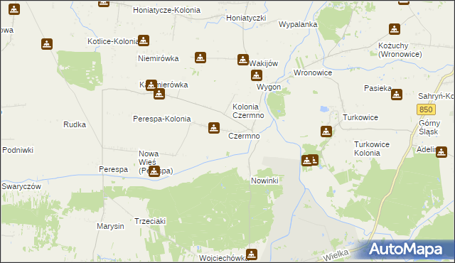 mapa Czermno gmina Tyszowce, Czermno gmina Tyszowce na mapie Targeo