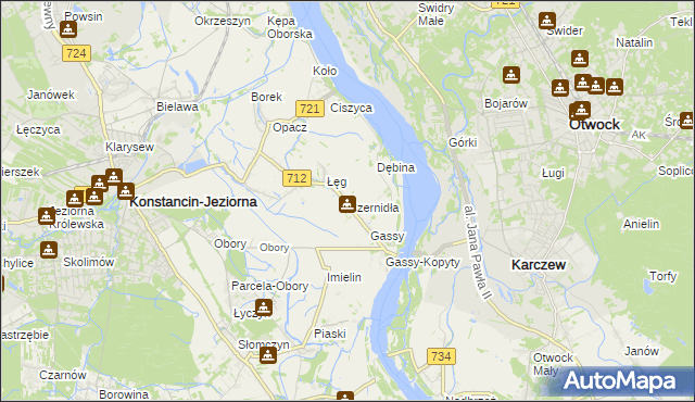 mapa Czernidła, Czernidła na mapie Targeo