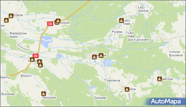 mapa Czeszów, Czeszów na mapie Targeo