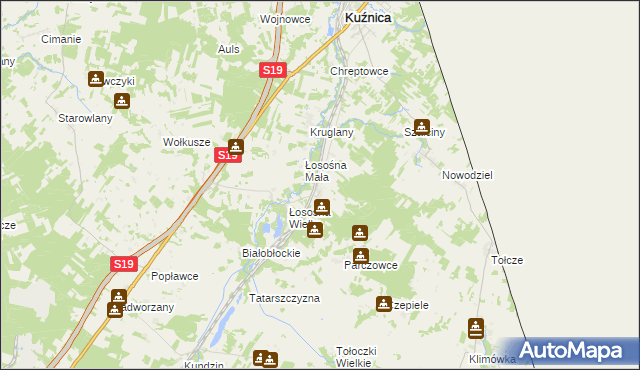 mapa Czuprynowo, Czuprynowo na mapie Targeo