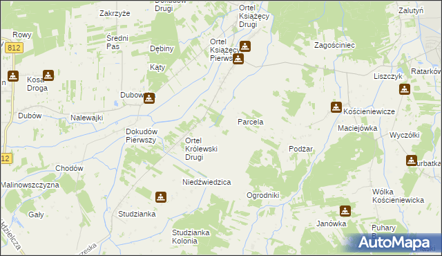 mapa Czworaki gmina Piszczac, Czworaki gmina Piszczac na mapie Targeo