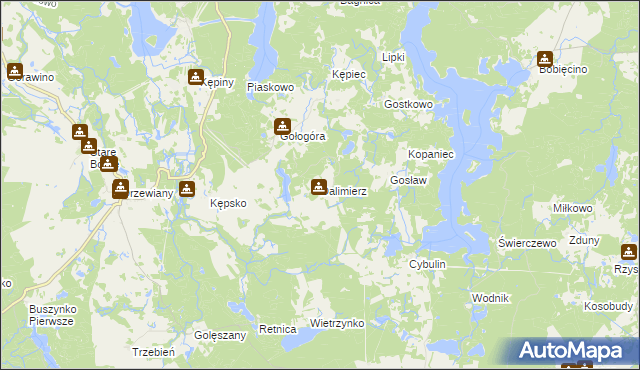 mapa Dalimierz, Dalimierz na mapie Targeo
