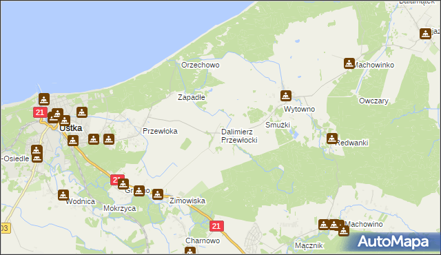 mapa Dalimierz Przewłocki, Dalimierz Przewłocki na mapie Targeo