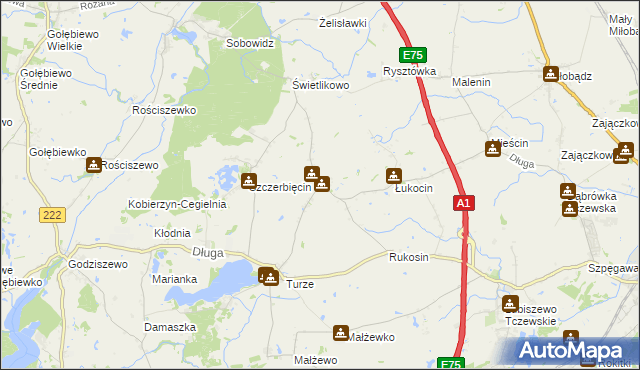 mapa Dalwin, Dalwin na mapie Targeo