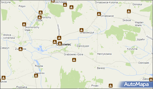 mapa Dańczypol, Dańczypol na mapie Targeo