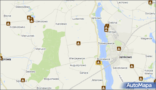 mapa Dobieszewiczki, Dobieszewiczki na mapie Targeo
