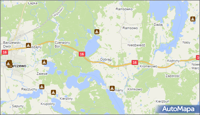 mapa Dobrąg, Dobrąg na mapie Targeo