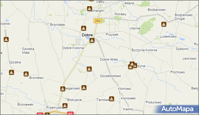 mapa Dobre-Wieś, Dobre-Wieś na mapie Targeo