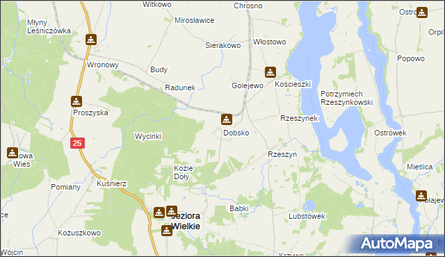 mapa Dobsko, Dobsko na mapie Targeo