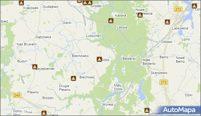 mapa Dólsk, Dólsk na mapie Targeo