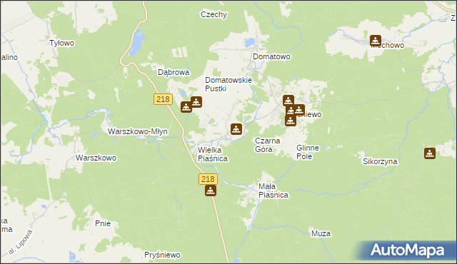 mapa Domatówko, Domatówko na mapie Targeo