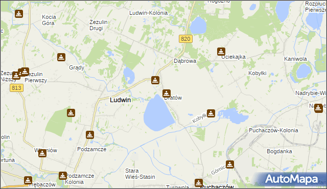 mapa Dratów, Dratów na mapie Targeo