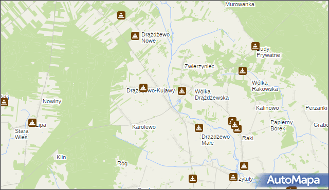 mapa Drążdżewo, Drążdżewo na mapie Targeo