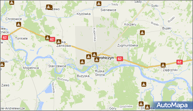 mapa Drohiczyn, Drohiczyn na mapie Targeo