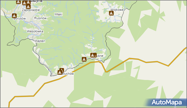 mapa Dubne, Dubne na mapie Targeo