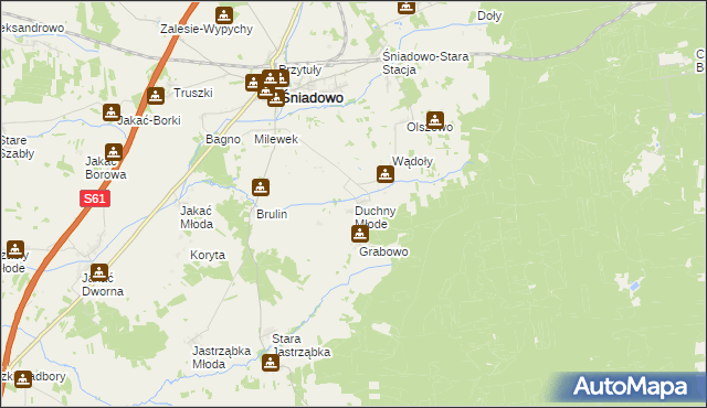 mapa Duchny Młode, Duchny Młode na mapie Targeo