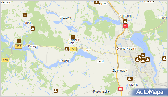 mapa Duły, Duły na mapie Targeo