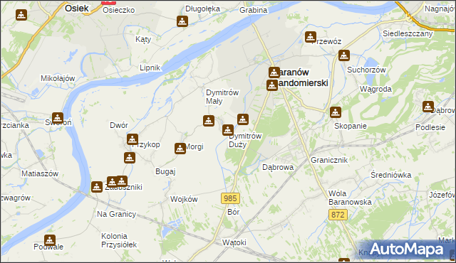 mapa Dymitrów Duży, Dymitrów Duży na mapie Targeo