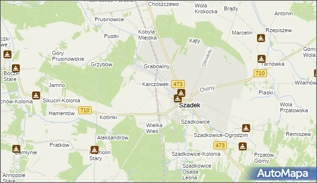 mapa Dziewulin, Dziewulin na mapie Targeo