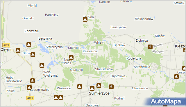 mapa Eligiów, Eligiów na mapie Targeo