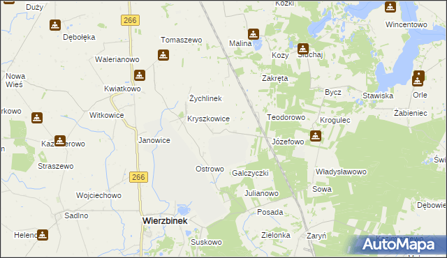 mapa Galczyce, Galczyce na mapie Targeo