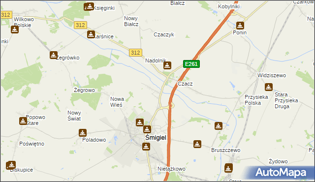 mapa Glińsko, Glińsko na mapie Targeo