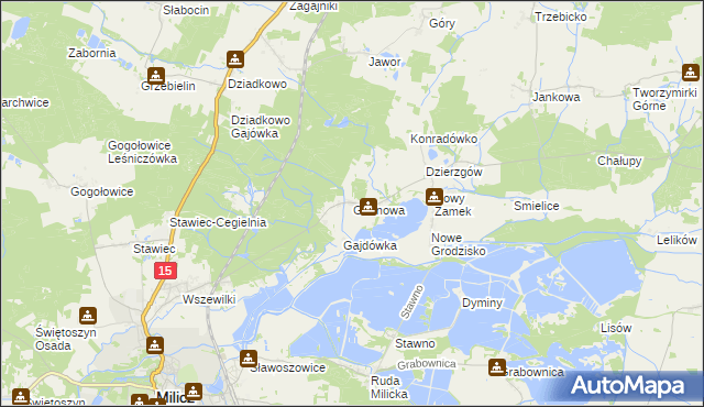 mapa Godnowa, Godnowa na mapie Targeo