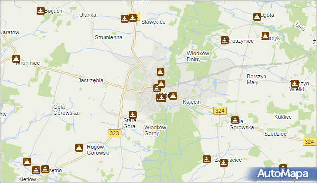 mapa Góra, Góra na mapie Targeo
