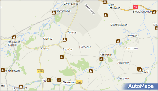 mapa Góreczno, Góreczno na mapie Targeo