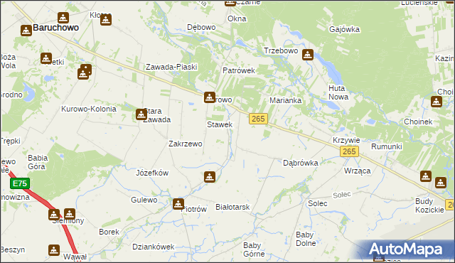 mapa Górki Drugie, Górki Drugie na mapie Targeo