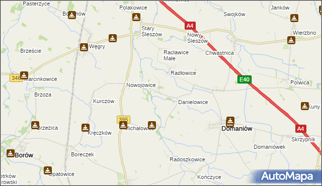 mapa Gostkowice gmina Domaniów, Gostkowice gmina Domaniów na mapie Targeo