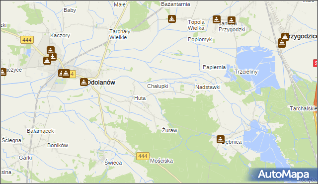 mapa Grochowiska gmina Odolanów, Grochowiska gmina Odolanów na mapie Targeo