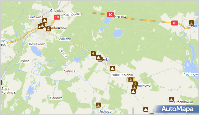 mapa Hanki, Hanki na mapie Targeo